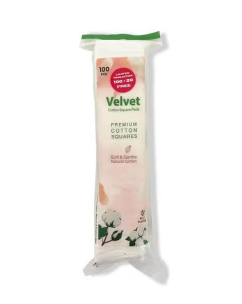 VELVET Cotton Squares 100+20 Pcs Free