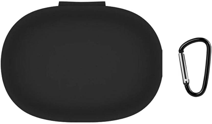Next Store Silicone Protective Case Cover Compatible with Realme Buds Q and Q2 (Black)