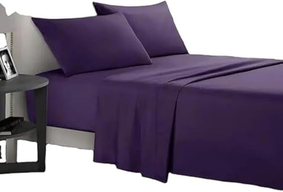 Snooze Microfiber Flat Bed Sheet Set 2pcs (Mauve, 180 * 220 cm)