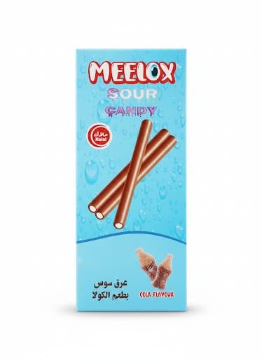Meelox sour candy, Ribsos Cola Flavoured Sour Jelly Candy, Box of 24, 240 gm