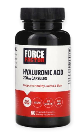 Premium Hyaluronic Acid 200mg - 60 Capsules - with Practical Pill Box - Moisture & Joint Rhythm Matrix - Skin Glow & Mobility Shield - Non-GMO - High Bio-Integrity Formula