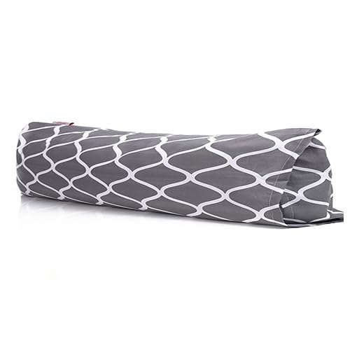 Long Pillowcase, 40 * 160 cm, Gray waves design