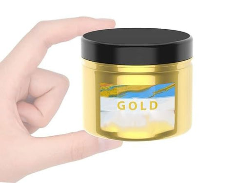Mica Powder 250g - Cosmetic Grade - All Colors Available Used for Cosmetics, Slime, Candles, Paint, Epoxy Resin, Soap, Clay, Nail Art, Jewelry (Yellow Gold)