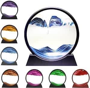 3D Deep Sea Hourglass - Flowing Glass Frame for Comfortable Decoration