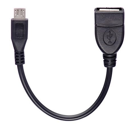 Micro USB to USB 2.0 Female OTG Adapter Cable Flexible Data Cord Compatible with Android Smartphones Tablets for Connect Flash Drive, Mouse and Keyboard