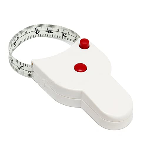 Automatic Telescopic Tape Measure - Self-Tightening Body Measuring Ruler Fitness Caliper for Body Measurement, Retractable Double Scales Rulers, Perfect Waist Tape Measure - 60 inch (White,black)