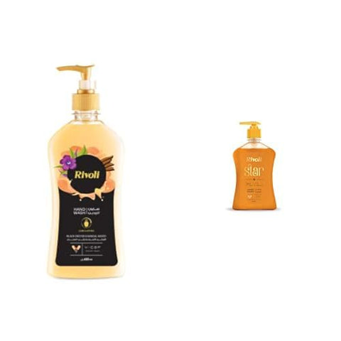 Rivoli Hand Wash Black 450 ml and Rivoli Hand Wash Star 450 ml