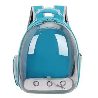 LIMOS Pet Carrier Backpack,Space Capsule Transparent Pet Carrier for Pet,Bubble Backpack Carrier,Airline-Approved, Designed for Travel, Hiking, Walking & Outdoor Use (Blue)