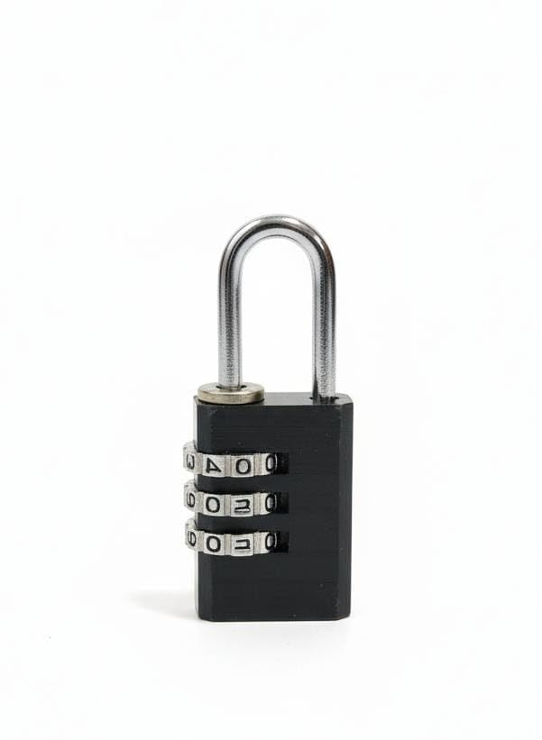 Spaceshoop 3 Digit Resettable Combination Padlock – Secure Lock for Luggage, Backpack & Gym Locker, Compact Size, 1 Piece