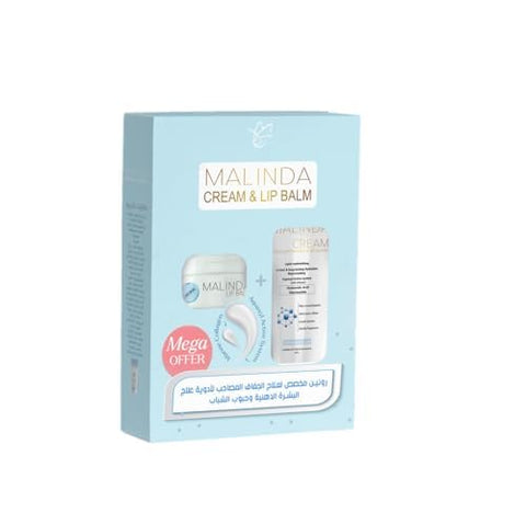 Malinda Moisturizing Routine for Oily Skin (Malinda Moisturizer 120g + Malinda Lip Balm 15g)