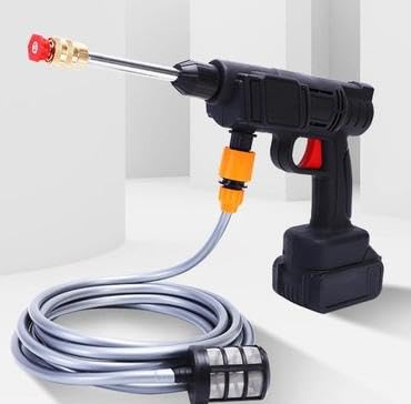 Dual Battery - 48V Wireless Pressure Washer for Cars and Gardens, Featuring Electric Gun, 3-in-1 Adjustable Nozzle, and 5m Hose, Perfect for Deep Cleaning Vehicles, Bikes, and Outdoor Spaces