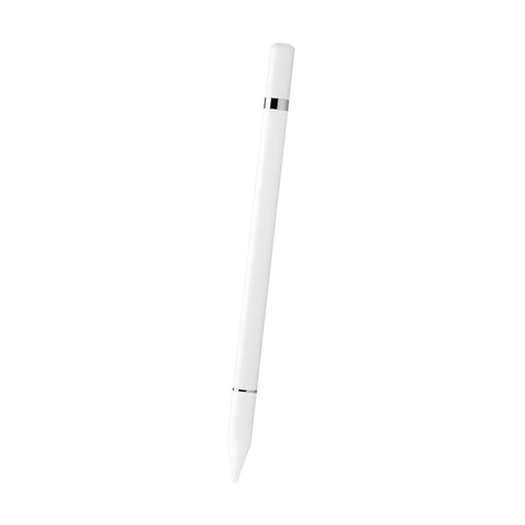 INF Stylus Pen with Writing Function, 2 in 1 Stylus Pen Capacitive Disc Tip Compatible with All Touch Screens (White)