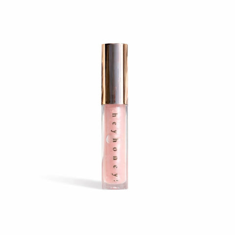HG HeyHoney Tinted Lip Oil – Strawberry Tint with SPF | Hyaluronic Acid, Strawberry Extract & Botanical Oils | Deeply Hydrating Glossy Lip Treatment | 10ML
