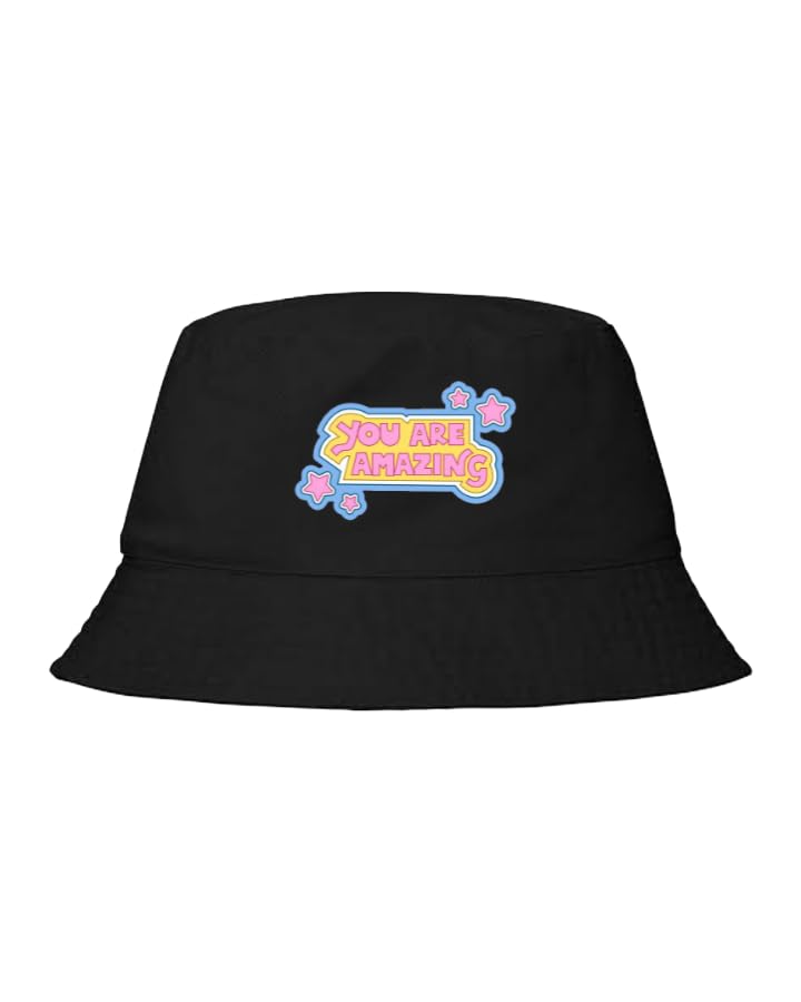 YOU ARE AMAZING Plain unisex baseball cap BLACK
