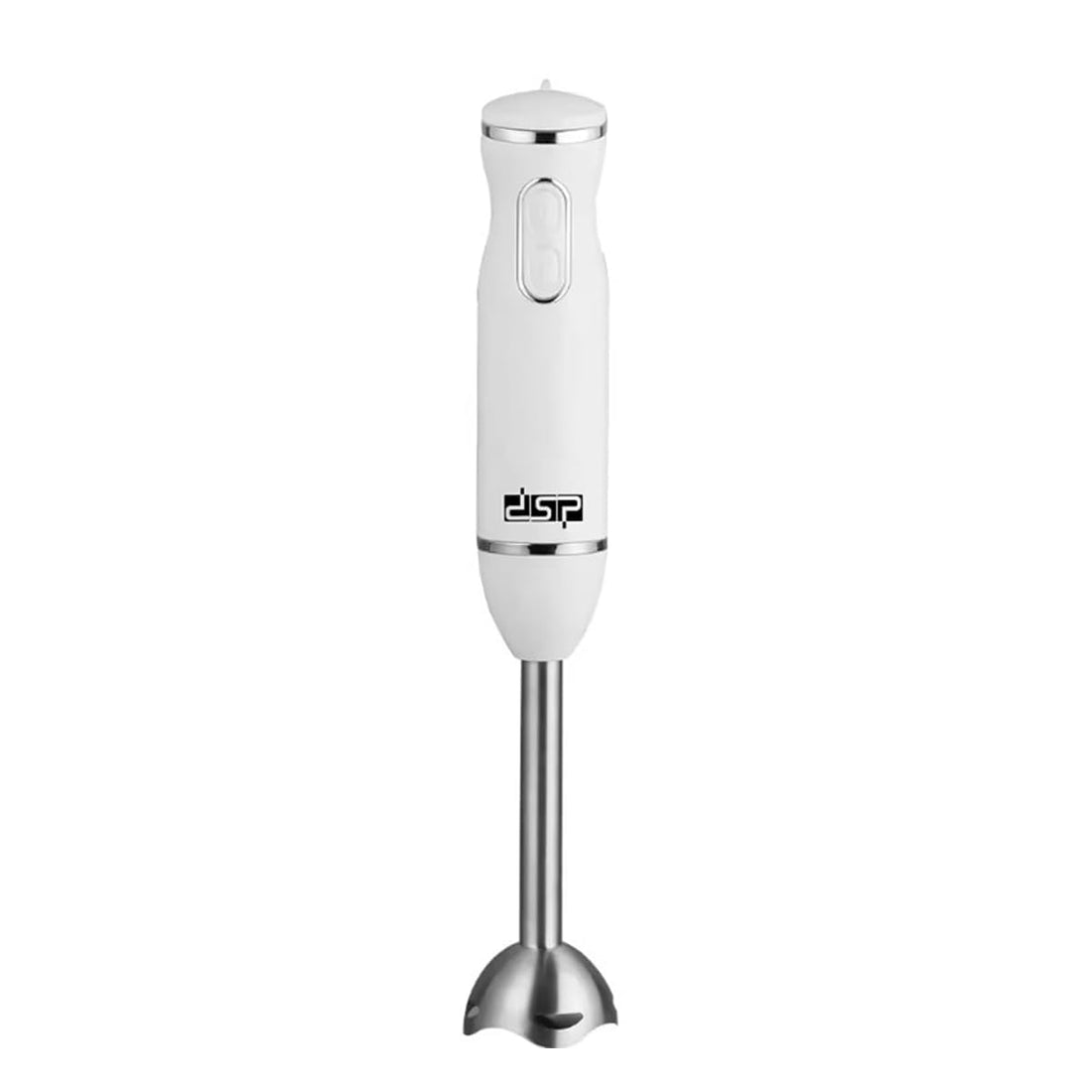 DSP Hand Blender 300W with Full Copper Motor, 2-Speed Stainless Steel Shaft & Detachable Body, KM1021 (White)