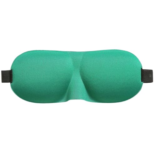MySouqEg Store 3D Sleep Mask Light Blocking Eye Mask for Sleeping Eyeshade Travel Sleep mask with Adjustable Strap for Man/Women For Office, Home, Camping, Airplanes and Travel Use (Green)