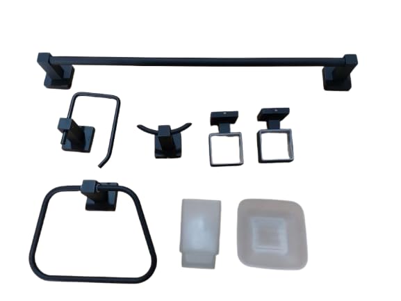 Bathroom Accessory Sets (Black)