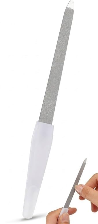 Nail File Set, 1 Piece Nail Files Natural Nails, Professional with Handl,- Nails, Coarse & Fine Nail File for Manicure & Pedicure