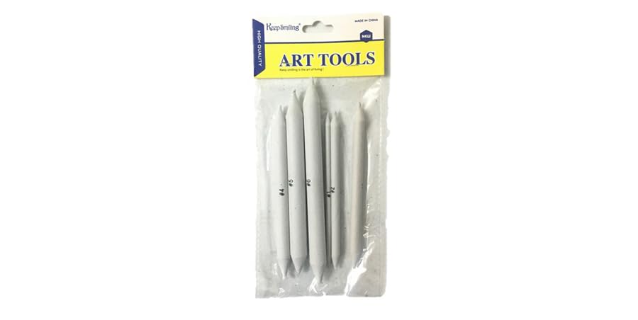 Keep Smiling Artist Art Blender Set 6-Pieces, White