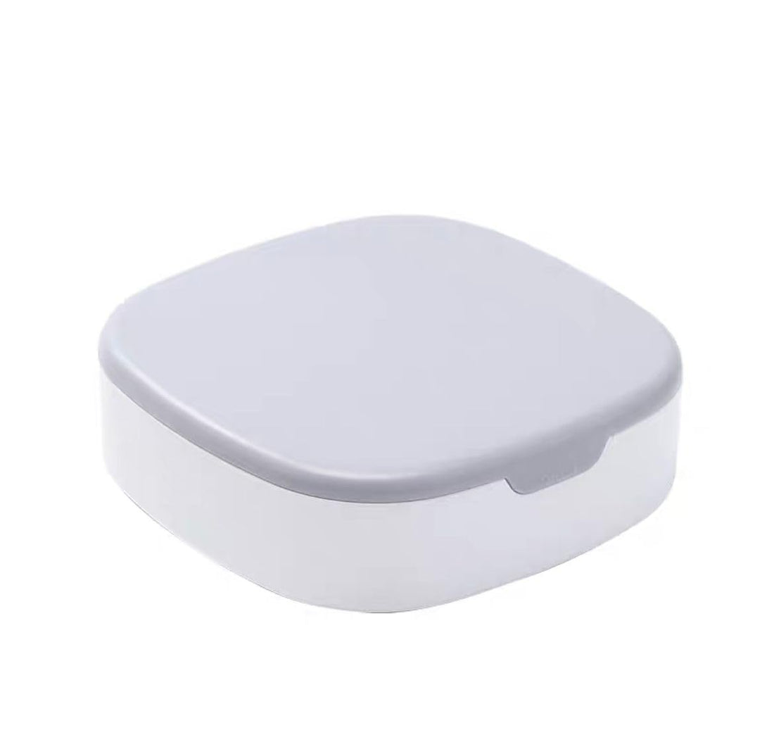 Travel Jewelry Box, Portable Jewelry Storage Box with Mirror Earrings, Lipstick Storage Box Necklace Earrings Jewelry (Grey)