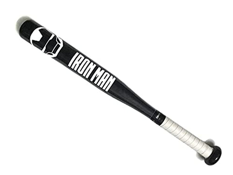 Baseball bats - Iron Man - of beech wood - black - 80 cm by 6 cm