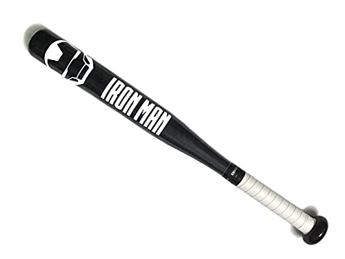 Baseball bats - Iron Man - of beech wood - black - 80 cm by 6 cm