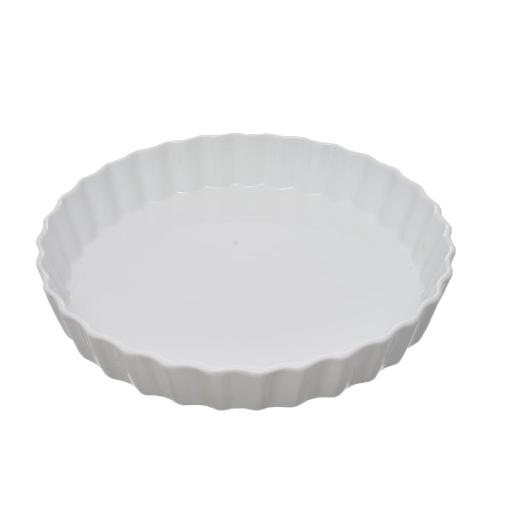 Rosa Tart WhitePorcelain Tart Tray With Durable Material For Home