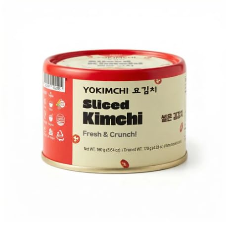 Kimchi Yokimchi Sliced - Fresh and Crispy Korean Ready to Eat Sauerkraut 160g
