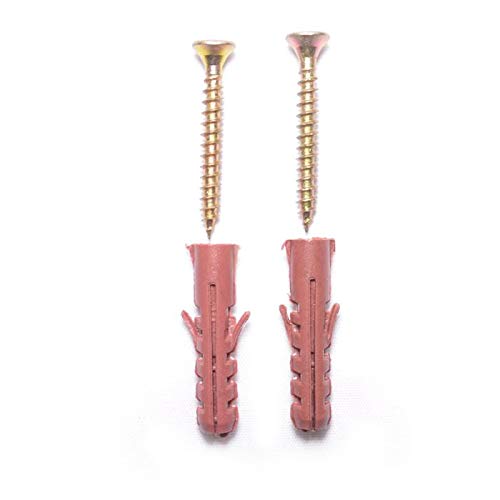 Tin Screw 8mm Plus Wine Plastic Fisher