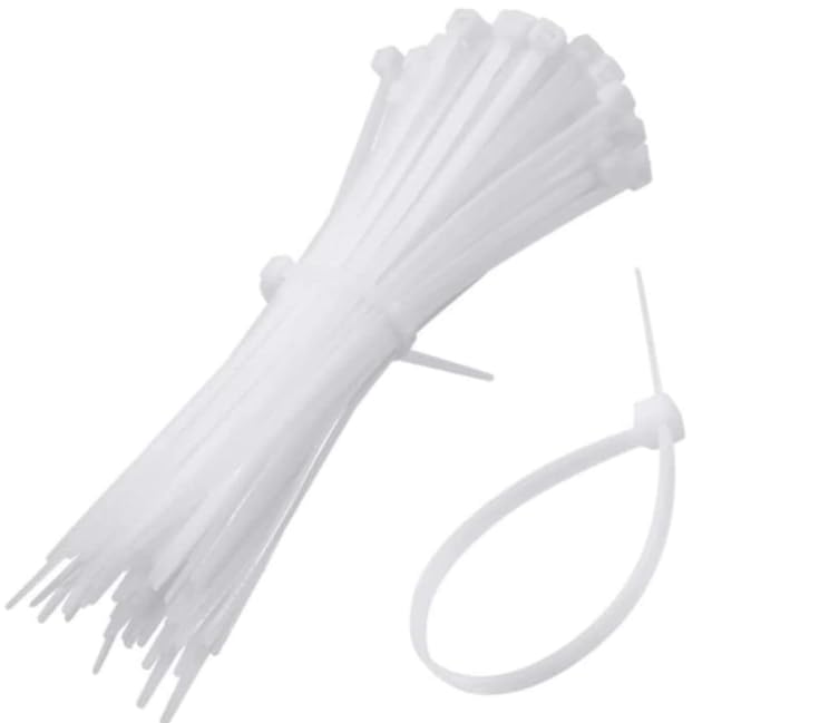 Cable Ties, Cable Management White Wire Zip Ties Nylon Cables Ties,20 cm (100 pcs).