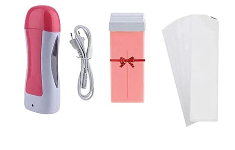 Cozen Designers Roll on Wax Hair Removal Wax Kit |Warmer Machine,Refill Cartridge, Strip | Full Wax Kit for Hair Removing and Waxing for Women Pack of 1