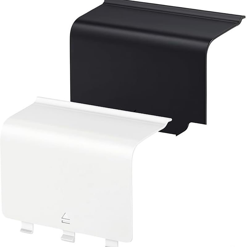 Gamer X 2 Battery Case – Battery Cover for Xbox One/One S Controller – Replacement Back Cover Battery Door (White & Black)
