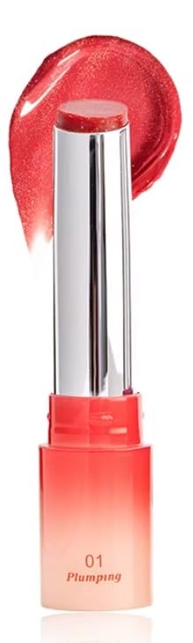Lip GLOW JUM TINT SHINE LIPSTICK Balm -PLUMPING - Vegan Natural Lip Care Hydrating Moisturizer Lip Butter Balm Stick Private Label Glossy Lipstick (N1)
