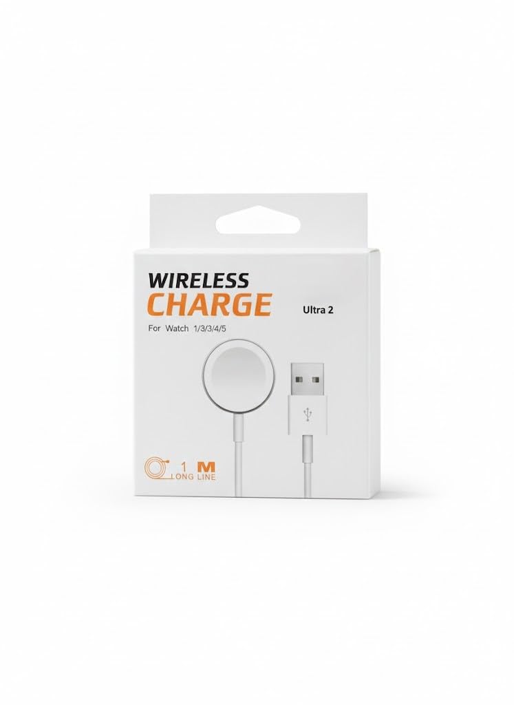 Wireless Charger Compatible with 5/ultra 2 1/2/3/4 - USB Cable 1M - White