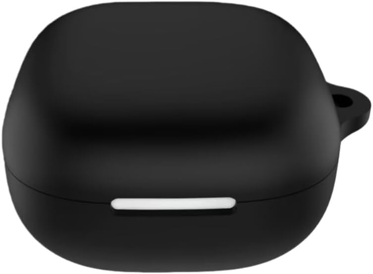 Wireless Earbuds Case Compatible with Anker Soundcore R60i NC/Soundcore P31i, Front LED Visible R60i NC Earbuds, Soft Silicone Shockproof Protective Cover with Carabiner (Black)