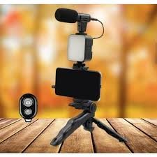 HOMERA LED Lighting Video Kit with Tripod and Mic for Mobile Recording and Streaming Lightweight and Stable Ideal for Content Creation and Daily Vlogs