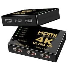 4K 5-Port 1080p HDMI 3D Switcher Selector Splitter Hub Remote Control For PS3 HDTV