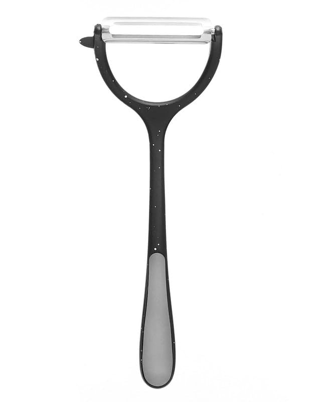 Rocky Kitchen Potato Vegetable Peeler, Black and White