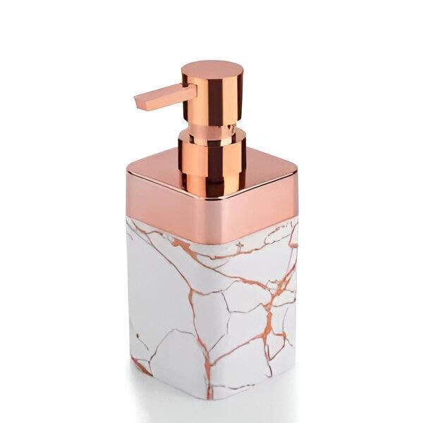 Hand and Body Soap Dispenser-Multifunctional Liquid Dispenser for Bathroom and Kitchen, Suitable for Manual Soap, Shower Gel, Shampoo, Disinfectant, Rust Resistant Pump (1pc White)