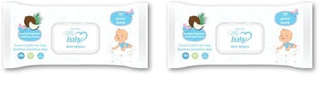 Easy Care Baby Wipes, Coconut Scent, 120 Wipes (Pack of 2)