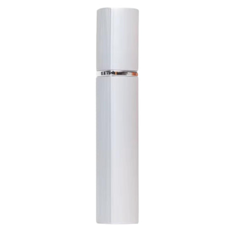 Premium 12ml Portable Mini Refillable Perfume Bottle – Travel-Friendly Spray Atomizer, Round Tube Pump, Empty Cosmetic Scent Bottle for Fragrance Lovers (Silver)