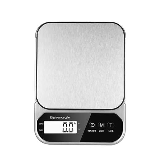 Scale Weight Digital, Scale Kitchen Weight Digital Kitchen, 10,000g Capacity, 1g Division, Stainless Steel Platform, Unit Conversion (g/oz/lb), Tare Function