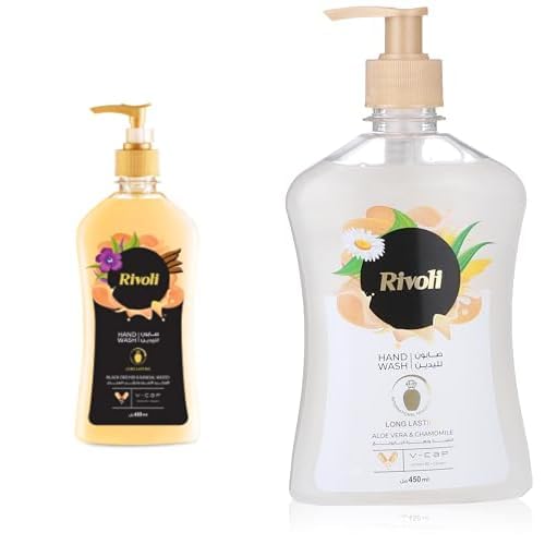 Rivoli Hand Wash Black 450 ml and Rivoli Hand Wash White 450 ml
