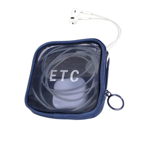 Small Makeup Organizer Case Waterproof Makeup Organizer Case for Cosmetics or Phone Charger and Accessories - Light and Travel - Navy