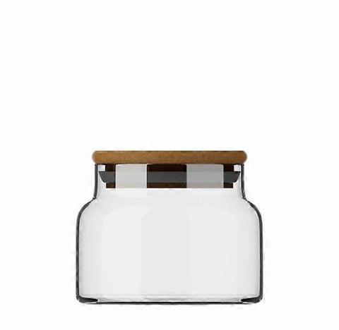 Next Store Food Storage Pulses Jar with Airtight Lid to Preserve Flavor from Glass and Wood
