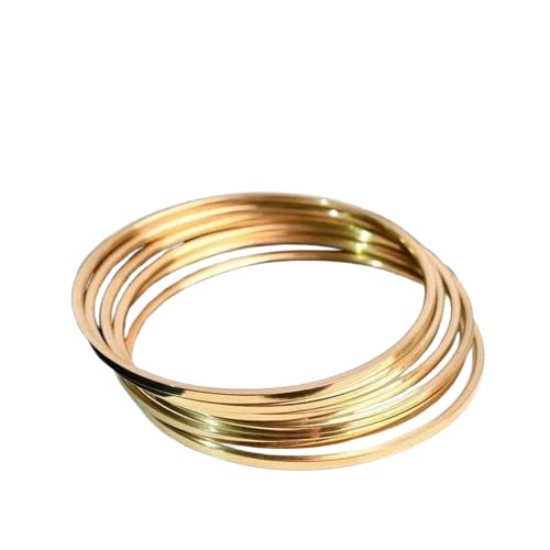 Minimalist Gold-Plated Stackable Bangles Set