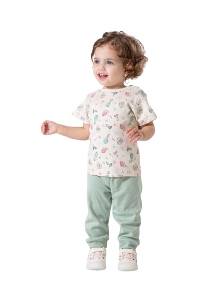 Baby Girl 2-Piece Set, Fruit Print T-Shirt with Pants, -223