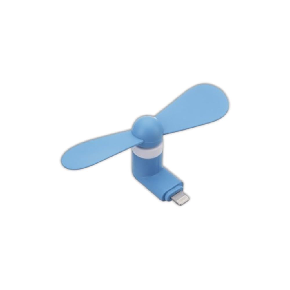 Lighting 8-pin Mini Fan – Plug & Play OTG Fan for Phone & Tablet – Compact, Powerful Breeze – Random Color (1)