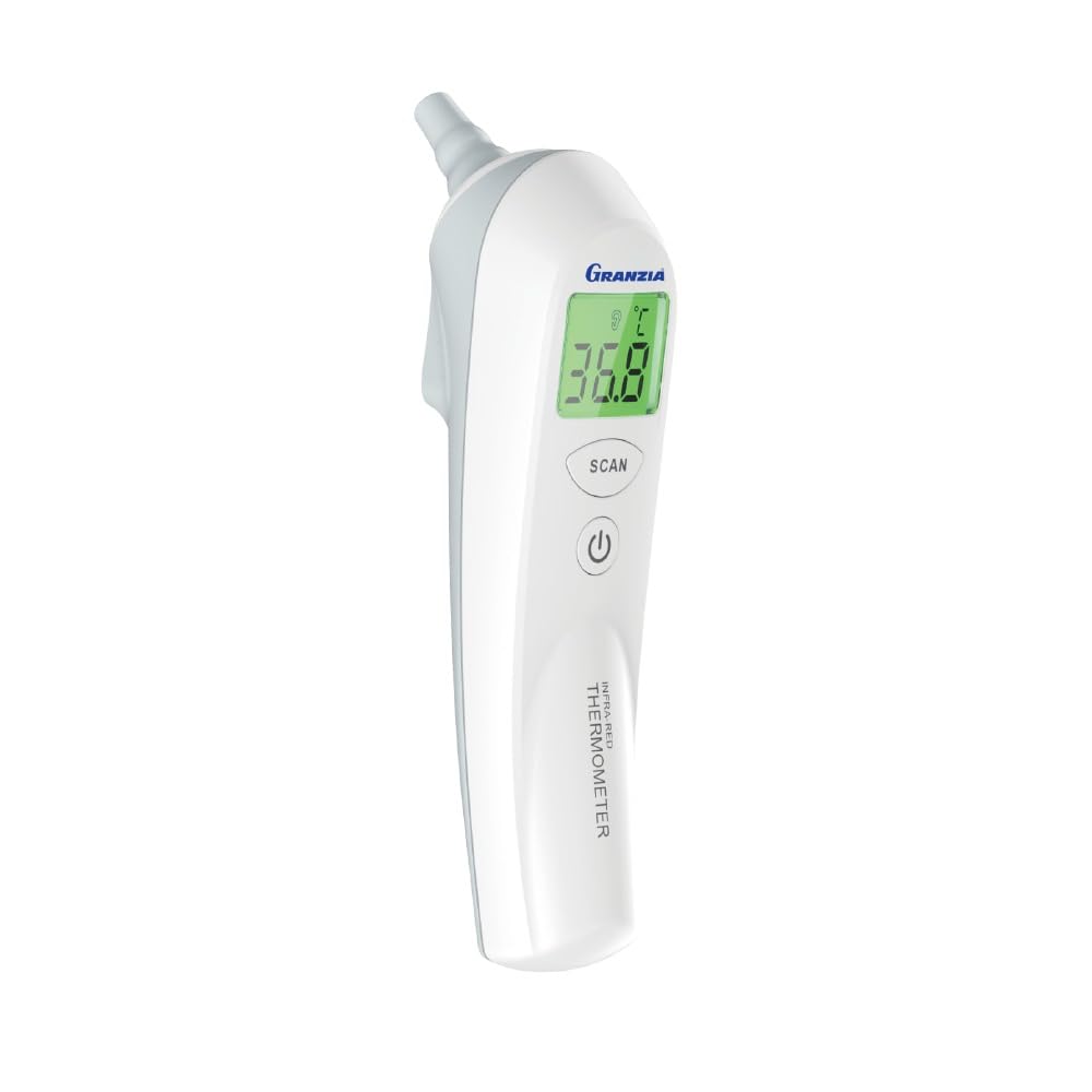Granzia Auratemp Digital Ear Thermometer for Adults & Kids with Fast 1-Second Reading
