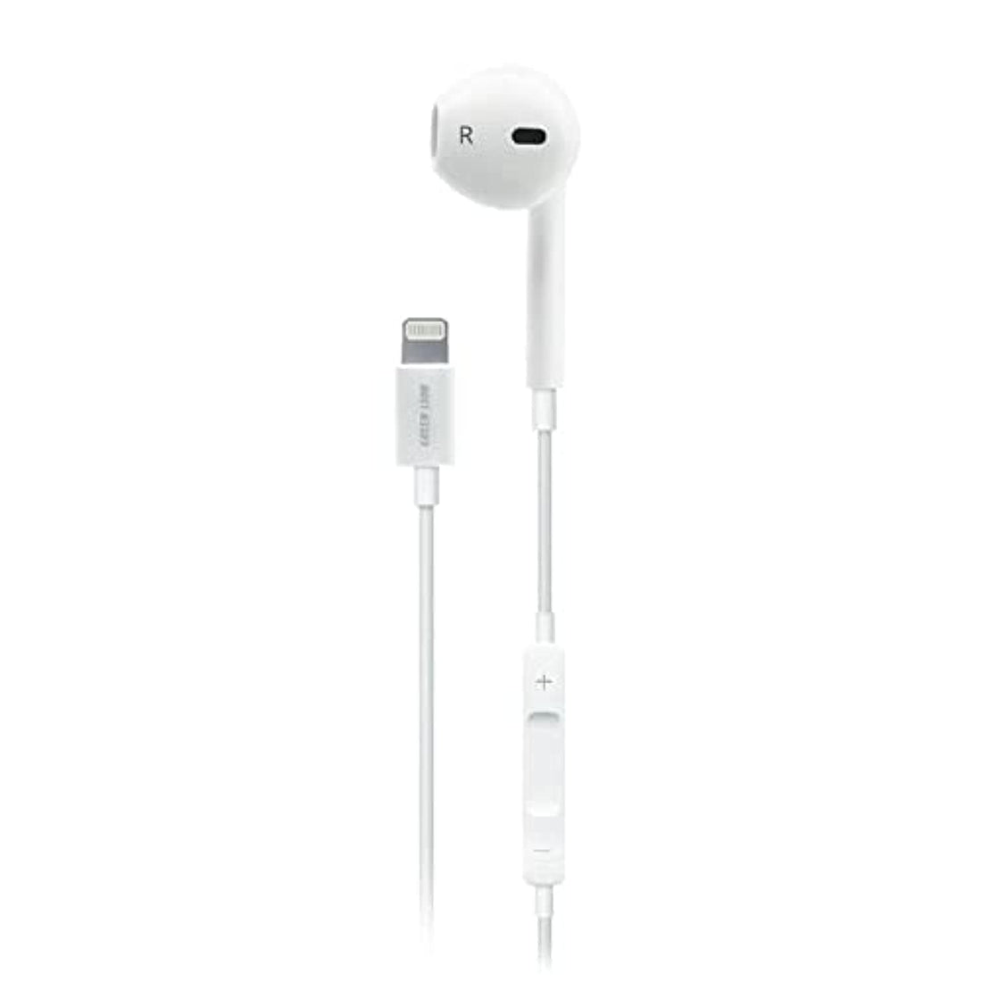 Green Lion Mono Earphones, Connector with High-Clarify Mic, Headphone Volume Control Compatible for iPhone 14 Pro Max/14 Pro/13 Pro Max/13 Pro - Black
